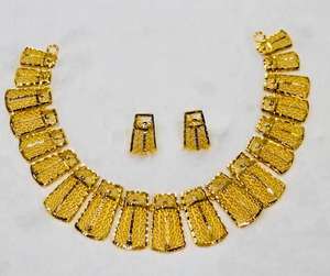 Conjunto de cadena de collar de diamantes de latón chapado en oro Vintage de Dubái, joyería clásica con circón y Perla para bodas y regalos para mujeres - Product Image 4