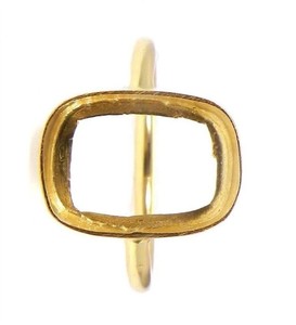 2025 haute qualité 925 argent Sterling Rectangle coussin montage lunette tasse 4x6mm-15x20mm bricolage pince métal bijoux anneau réglage - Product Image 5