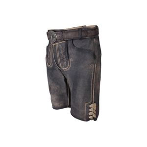 Pantalones cortos informales de cuero para hombre, Oktoberfest sólido, tirantes a juego alemanes bávaros, ecológicos, 2025 Pakistán - Product Image 3