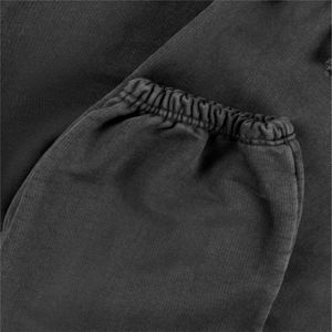 Men's Winter Zip Pockets Fleece Sweatpants Black Grey Cotton Joggers <b>Drawstring</b> Flat Corduroy Waterproof Thermal <b>Trousers</b> - Product Image 5