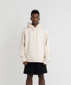 เสื้อฮู้ดดี้คอกลมสีขาวคุณภาพสูง ผ้าฝ้าย 100% เป็นมิตรกับสิ่งแวดล้อม สำหรับฤดูใบไม้ร่วง ขายส่ง รับสกรีนลายและปักโลโก้ แบบยูนิเซ็กซ์ - Product Image 2