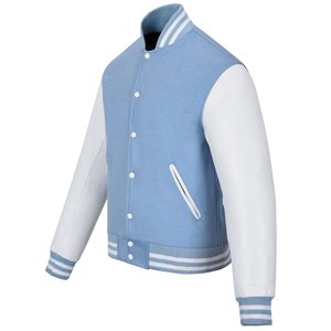 Chaqueta Bomber Varsity de béisbol para hombre con logotipo en relieve 3D personalizado de alta calidad, Chaqueta larga de invierno CollegeBaseballjacket para hombre - Product Image 4