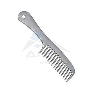 Wholesale High Quality Horse Grooming Kit Stainless Steel <b>Curry</b> <b>Comb</b> Mane/Tail Pulling Grip Professional Equine Care Cleaning - Product Image 3