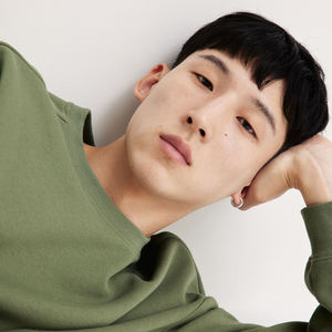 Sweatshirts surdimensionnés d'hiver légers et simples pour hommes, imprimés avec logo personnalisé d'usine, sweats à capuche brodés tricotés lavés - Product Image 6