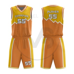 Custom Men's Basketball Uniform Set Breathable Quick-Dry Reversible Jersey and Shorts Printed for Team Sports Competition Wear - Product Image 2