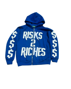 Fait en usine Logo personnalisé de haute qualité Denim en détresse broderie pull à capuche hiver Streetwear sweat à capuche pour unisexe - Product Image 5