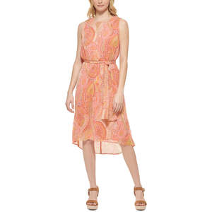 Abito da donna Tommy Hilfiger Casbah con stampa Paisley, taglie regolabili da XS a 3XL, traspirante, vita naturale, ideale per il giorno - Product Image 1