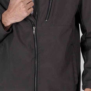 Veste Softshell pour homme de qualité supérieure, imperméable et chaude, fabrication directe d'usine, design uni, vestes Softshell pour homme - Product Image 3