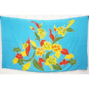 Pareos Hawaianos Pintados a Mano 100% Rayón de Alta Calidad, Ropa de Playa Personalizada al por Mayor, Cubierta para las Islas del Pacífico Asiático HPMU027-01-180 - Product Image 1