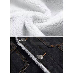 Street Wear Factory Design Sherpa Jeans Jacket Para la venta Diseño personalizado Hombres Use Sherpa Jeans Jacket - Product Image 4