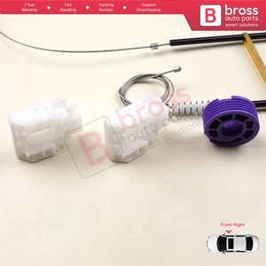 BWR646 Power <b>Window</b> Regulator Repair Set Front Right Door for A3 MK1 8L 8L1 1996-2003 4/5 Door 8L4837462 - Product Image 5