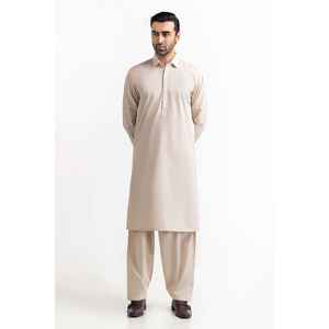 Costume de mariage beige coupe ajustée SK-S23-033, style professionnel classique, fermeture simple boutonnage, fermeture éclair, haute qualité - Min. Commandez 2 pièces - Product Image 1