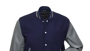 Veste universitaire de luxe sur mesure, patchwork brodé, toile, coupe universitaire, boutons pression, écologique, coupe-vent, style urbain - Product Image 3