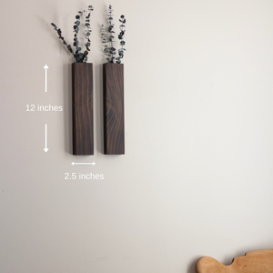 Macetero Decorativo de Pared Delgado de 12 Pulgadas, Hecho a Mano con Madera de Pino Ecológica, con Eucalipto Preservado, para Navidad - Product Image 3