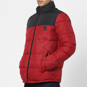 Venta al por mayor de chaquetas acolchadas de lana personalizadas para hombre con manga larga y cuello alto transpirable ropa de invierno para la venta - Product Image 4