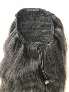 Remy 100% humano 20 "pulgadas Cola de Caballo Natural ondulado visón brasileño virgen indio templo cutícula alineada ventas al por mayor cabello humano virgen - Product Image 2