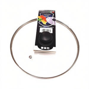 Tapa de Vidrio Transparente Cromada 420 de 22 cm para Sartenes Metrosomma, para Cocinar y Servir - Product Image 2