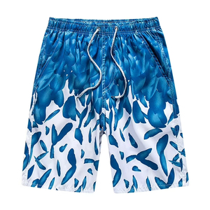 Nouveau short de bain en toile à séchage rapide personnalisé 100% polyester fermeture à la taille élastique pour hommes vente en gros - Product Image 4