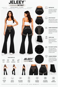 Pantaloni Yoga a Vita Alta con Gamba Svasata, Nero Tinta Unita, Senza Cuciture, Lunghezza Intera, in Spandex e Poliestere, Abbigliamento Sportivo da Donna, Asciugatura Rapida, con Tasche - Product Image 1
