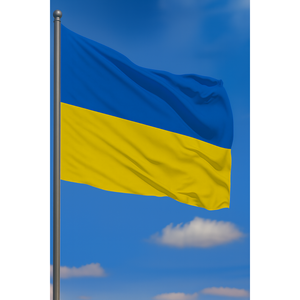 Drapeau d'Ukraine pour l'extérieur avec techniques d'impression numérique - Product Image 2