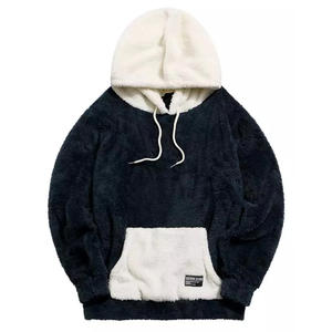 Sudadera con Capucha de Sherpa Cálida Unisex, Sudadera de Invierno con Bolsillo Tipo Canguro, Felpa Suave, Talla Grande, para Uso Interior y Exterior, Venta al por Mayor - Product Image 2