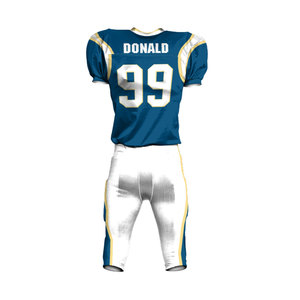 Uniforme de football américain en cuir véritable avec logo personnalisé 2023, haute qualité, tailles plus grandes, ensembles confortables et respirants, vêtements de football - Product Image 4