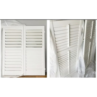 Horizontal Moderne Villa Intérieur PVC Ouragan Plantation Volets Stores UPVC Commercial Caché Titl Poly Obturateur pour Fenêtre