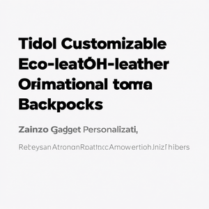 Zaino Promozionale Personalizzabile in Ecopelle Tidol, Gadget Personalizzati - Product Image 2