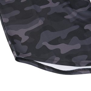 Camiseta de béisbol de camuflaje personalizada para jóvenes, camiseta de béisbol de material ecológico, malla con botones, aparejos transpirables, sarga, letras bordadas - Product Image 5