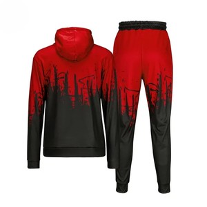 2025 unisexe hiver solide respirant polaire survêtement ensemble t-shirt pantalon décontracté Polyester/coton - Product Image 2