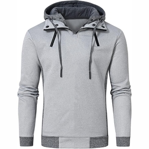 Kandari Sports Manufacture Hommes Solide Pull À Capuche Haut Lourd Polaire Sweat Nouveau Design 100% Coton Hommes Slim Fit Hoodies - Product Image 5