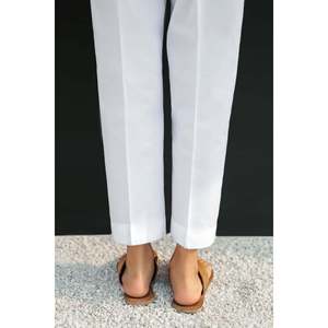กางเกงผ้าฝ้ายทรงตรงเอวกลางไซส์พลัส 60 - Product Image 2