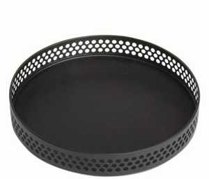 Bandeja de servicio de hierro rectangular de alta calidad con patrón de textura de martillo - Product Image 6