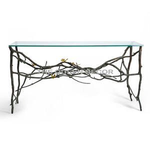 Muebles de Metal de tendencia, mesa de mármol para el hogar, Hotel, sala de estar, decoración de mesa de Color dorado, muebles rectangulares, mesas de consola - Product Image 2