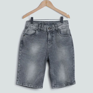 Shorts en sergé gris délavé pour enfants, vêtements de haute qualité pour garçons, shorts en jean, pantalons et shorts pour bébés - Product Image 1