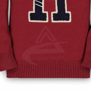 Sudadera de algodón 100% personalizada Unisex, sudadera de cuello redondo lisa con logotipo bordado de alta calidad, sudaderas de lana en relieve, venta al por mayor - Product Image 4