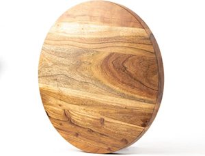 Plato giratorio tallado a mano de madera de mango Lazy Susan, soporte giratorio para pastel de 17 ", soporte para pastel de decoración de boda - Product Image 2