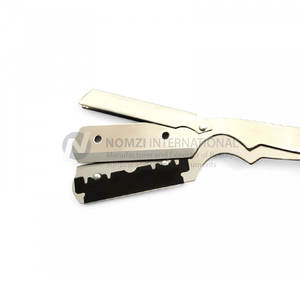 Wholesale Latest Stainless Steel Top Quality Wooden Blue Handle Professional Straight Edge Barber Shaving <b>Razor</b> <b>for</b> <b>Men</b> - Product Image 3