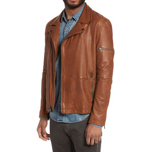 Durable Men Leather Jacket With Elegant Outdoor Pattern For Casual Winter Jacket Fashion Wear - Product Image 1