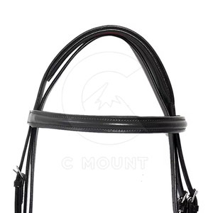 Riendas de caballo de cuero genuino de alta calidad para uso ecuestre Riendas de caballo ecuestre de cuero personalizadas - Product Image 5