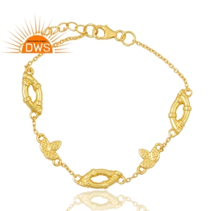 Nueva pulsera chapada en oro de 18 quilates de plata esterlina, joyería fina Demi para mujer, regalo para ella - Product Image 1