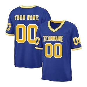 Camiseta con logotipo de parche directo Camiseta de fútbol americano de último estilo Camiseta de fútbol americano de diseño personalizado de alta calidad - Product Image 5