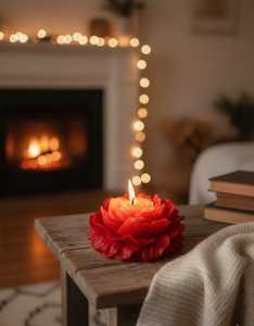 Vela Aromática de Flor de Peonía, Vela Artesanal de Diseño, Vela de Regalo para el Día de San Valentín, Ideal para Decoración del Hogar, Mejor Precio al por Mayor - Product Image 5