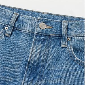 <b>Women's</b> New Summer Luxury Style <b>Baggy</b> Straight Casual <b>Jeans</b> Full Length Ripped Denim Pant Elastic Ankle Customized Color Fit - Product Image 4