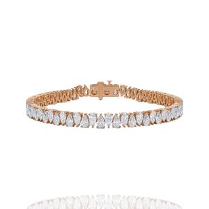 0.25 CT Pear Lab Grown Diamond Solitaire Tennis <b>Bracelet</b> 14 KT <b>Gold</b> White/Yellow/<b>Rose</b> VVS2 Clarity IGI Certified Trendy Gift - Product Image 2