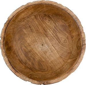 Bol de service en bois lavé blanc moderne Décor de cuisine élégant Centre de table pour les collations et les repas de fête pour les fêtes - Product Image 3