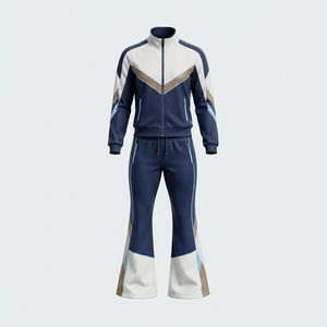 Ensemble de survêtement évasé pour homme, léger, séchage rapide, prix abordable, col montant, couleur unie, cordon de serrage, logo personnalisé, nouvelle arrivée - Product Image 6