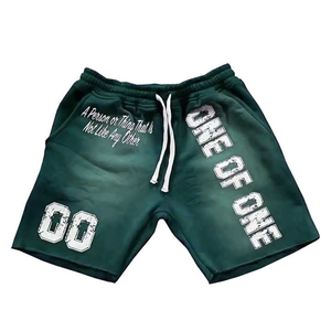 OEM Manufacture <b>Men</b> Acid Wash <b>Shorts</b> Casual Wear Adult Size High Quality Screen Printed Breathable Acid Wash <b>Shorts</b> - Product Image 2