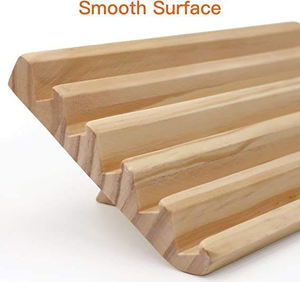 Ensemble de 2 supports à dominos, plateaux en bois pour dominos, organisateur pour le train mexicain et autres jeux de dominos, 10 x 5,5 x 0,79 pouces - Product Image 3