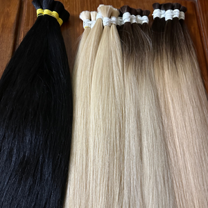 Extension de cheveux de couleur humaine en gros de qualité supérieure en vrac 100% cheveux bruts vietnamiens cheveux vietnamiens bruts - Product Image 5